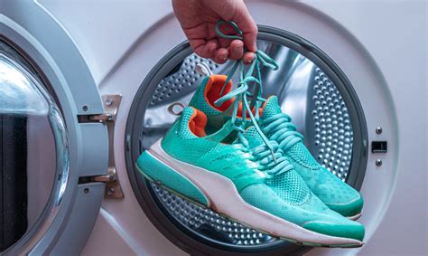 clean sneakers in washing machine.